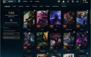 Conta prata 1 com 16 skins e 37 champs