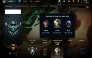 Conta prata 1 com 16 skins e 37 champs