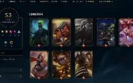 Conta League of Legends Full Acesso - 157 Champs e 53 Skins