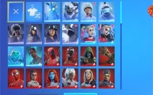 CONTA FORTNITE 109 SKINS, com minty, galaxy, ikonik e glow