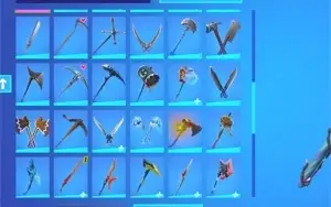 CONTA FORTNITE 109 SKINS, com minty, galaxy, ikonik e glow
