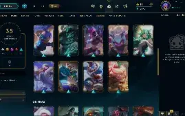 Conta Nível 187, Prata 4, 98 Campeões, 35 Skins, 3 Lendárias