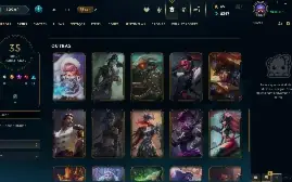 Conta Nível 187, Prata 4, 98 Campeões, 35 Skins, 3 Lendárias