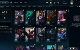 Conta lol diamante 4 todos champs 206 skins