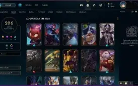 Conta lol diamante 4 todos champs 206 skins
