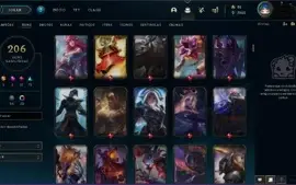 Conta lol diamante 4 todos champs 206 skins