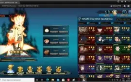 Conta Naruto online NA, servidor 1530 - Top 5 291k de FC