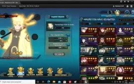 Conta Naruto online NA, servidor 1530 - Top 5 291k de FC