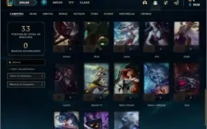 Conta prata 4 com 2 skins e 33 champs ( MAIN ADC )