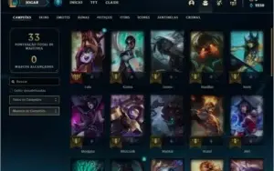 Conta prata 4 com 2 skins e 33 champs ( MAIN ADC )