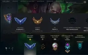 Conta League of Legends Diamante 1 ex Mestre