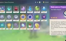 CONTA GENSHIN COM 20 PERSONAGENS T5 E 10 ARMAS T5