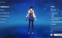 CONTA GENSHIN COM 20 PERSONAGENS T5 E 10 ARMAS T5