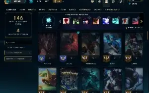Unranked com 75 Champs e 17 Skins
