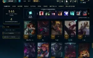 Unranked com 75 Champs e 17 Skins