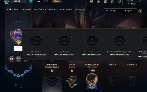 Unranked com 75 Champs e 17 Skins