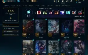 Unranked com 75 Champs e 17 Skins