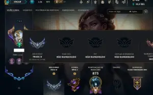 Prata 2 com TODOS os Champs e 257 Skins ( JG / SUP / MID )