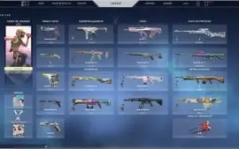 Conta valorant imortal 2, muitas skins no game.