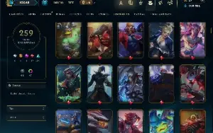 Esmeralda 3 com TODOS os champs e 259 Skins + 10 Vitoriosas