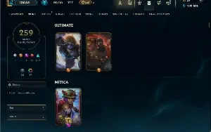 Esmeralda 3 com TODOS os champs e 259 Skins + 10 Vitoriosas