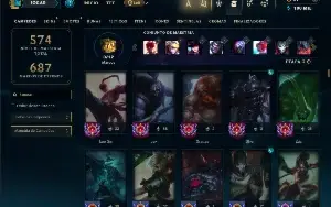Esmeralda 3 com TODOS os champs e 259 Skins + 10 Vitoriosas