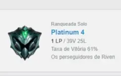 Conta Platina - Sem email confirmado - 14k+ Essência Azul