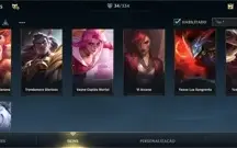  CONTA WILD RIFT - Ex diamante / 34 skins