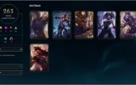 Conta League Of Legends com 263 Skins