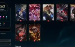 Conta League Of Legends com 263 Skins