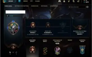 Conta bronze 1 com 28 skins e 94 champs