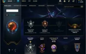Conta prata 3 com 107 champs e 105 skins
