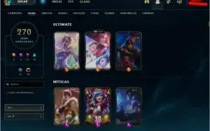 Conta League of Legends 270+ skins todos champs