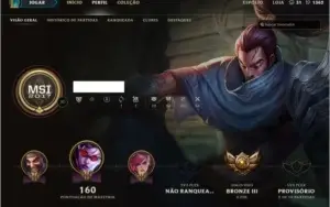 Conta League of Legends - Bronze 3 + 47 Campeões e Skins+