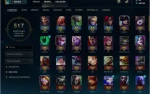 Conta LOL Plat IV - 596 Skins