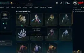 Conta LOL Plat IV - 596 Skins