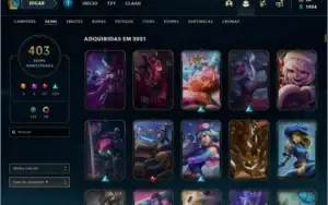 Conta lol 400+ skins