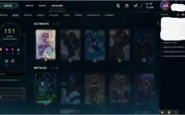 Conta League of Legends - Gold 4 (151 Skins)