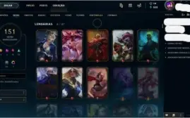 Conta League of Legends - Gold 4 (151 Skins)