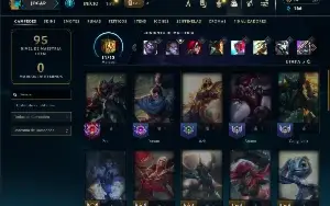 Prata 3 com 35 Champs e 14 Skins + 2 Fragmentos