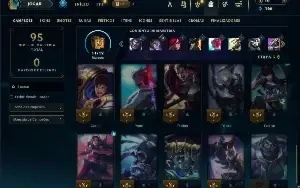 Prata 3 com 35 Champs e 14 Skins + 2 Fragmentos
