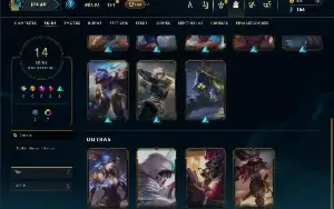 Prata 3 com 35 Champs e 14 Skins + 2 Fragmentos