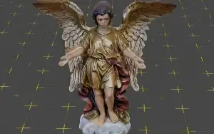 Arcanjo Sandalphon - Arquivo GLB e STL para Impressão 3D