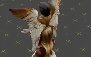 Arcanjo Sandalphon - Arquivo GLB e STL para Impressão 3D