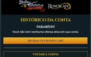 Conta de Runescape com 4 skills 99, e 22M de gold