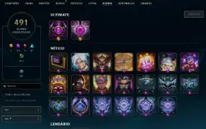 CONTA LEAGUE DE 2012 4K INVESTIDOS 661 SKINS PEAK ELO MESTRE