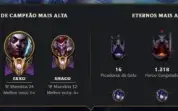 Conta LoL Mestre Top 202 PdL 56% WR Top 1 Ekko Br