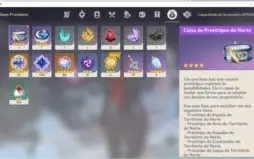 Baal, Ayaka, Mona C1, Venti, Zhongli e 2 armas T5 + 80 tiros