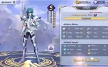 Saint Seiya - Level 63 + 764 gemas e 10k+ diamantes