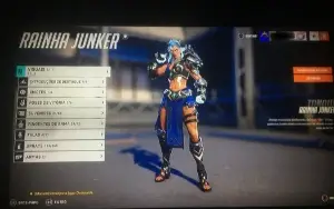 Conta overwatch com 429 skins sendo mais de 150+ lendárias
